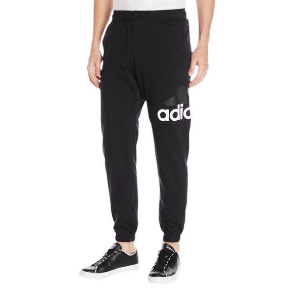 adidas Other - adidas | Men’s Essentials Logo Performance Pants Black Drawstring XL